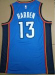 NBA 13 Harden OKC Thunder 19-20 Maillot bleu personnalisé imprimé